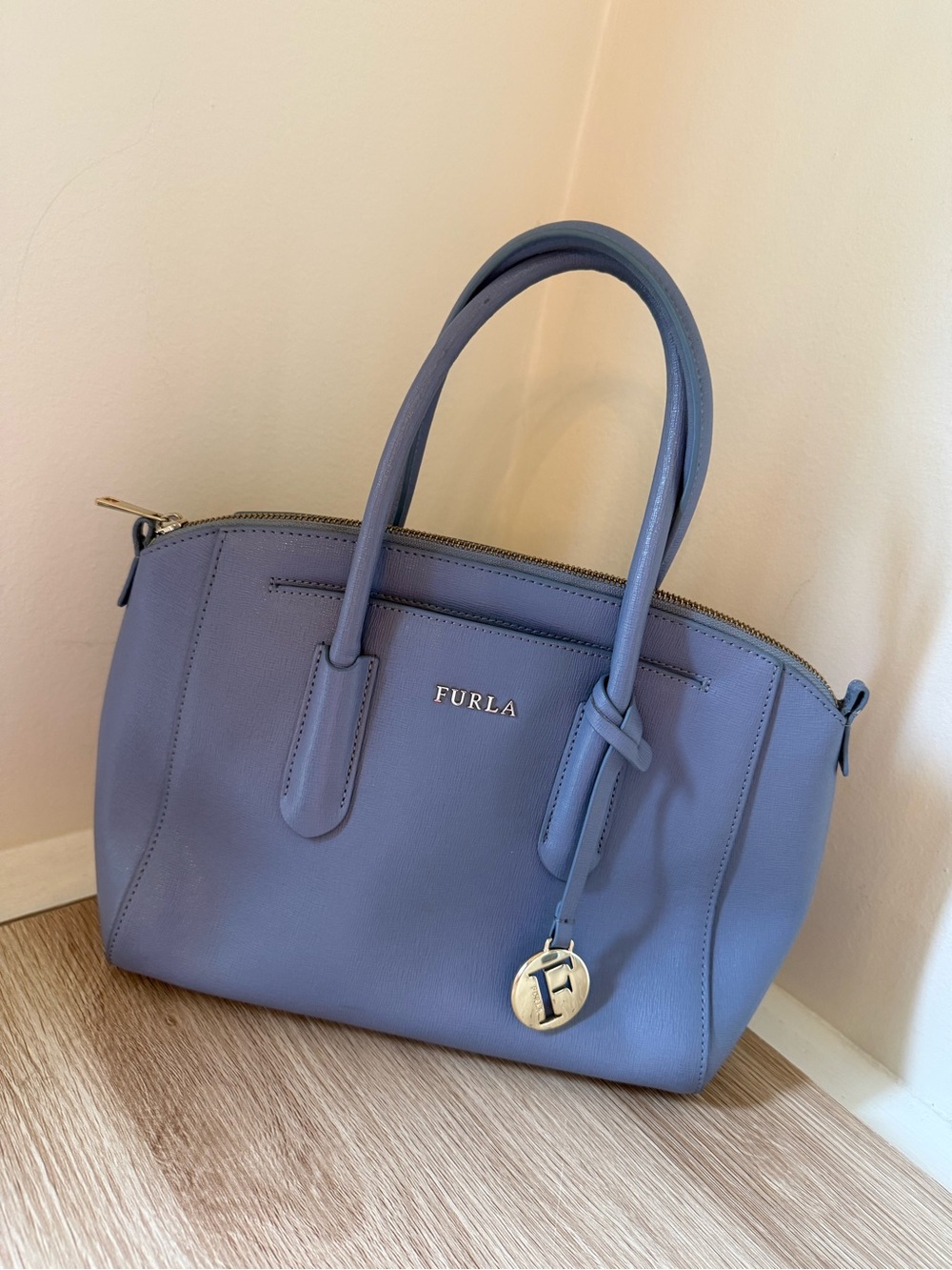 Furla pebbled Leather Domed Satchel